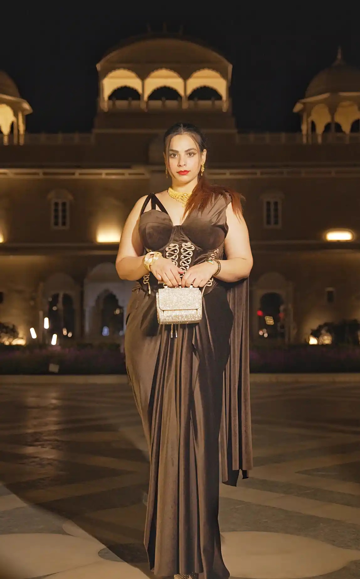 The Temptress Corset drape