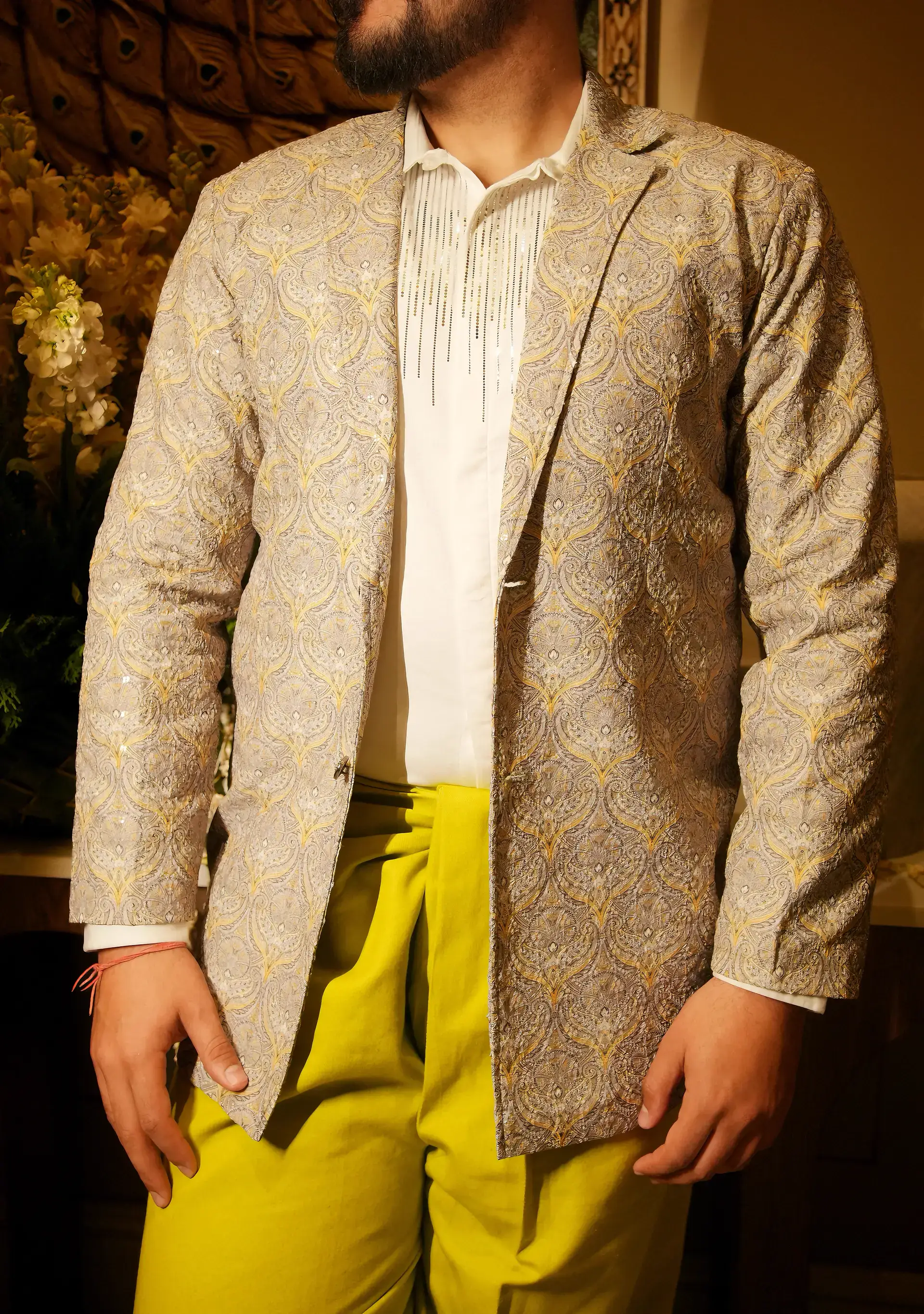 Tapered Coat & Dhoti Pant Set